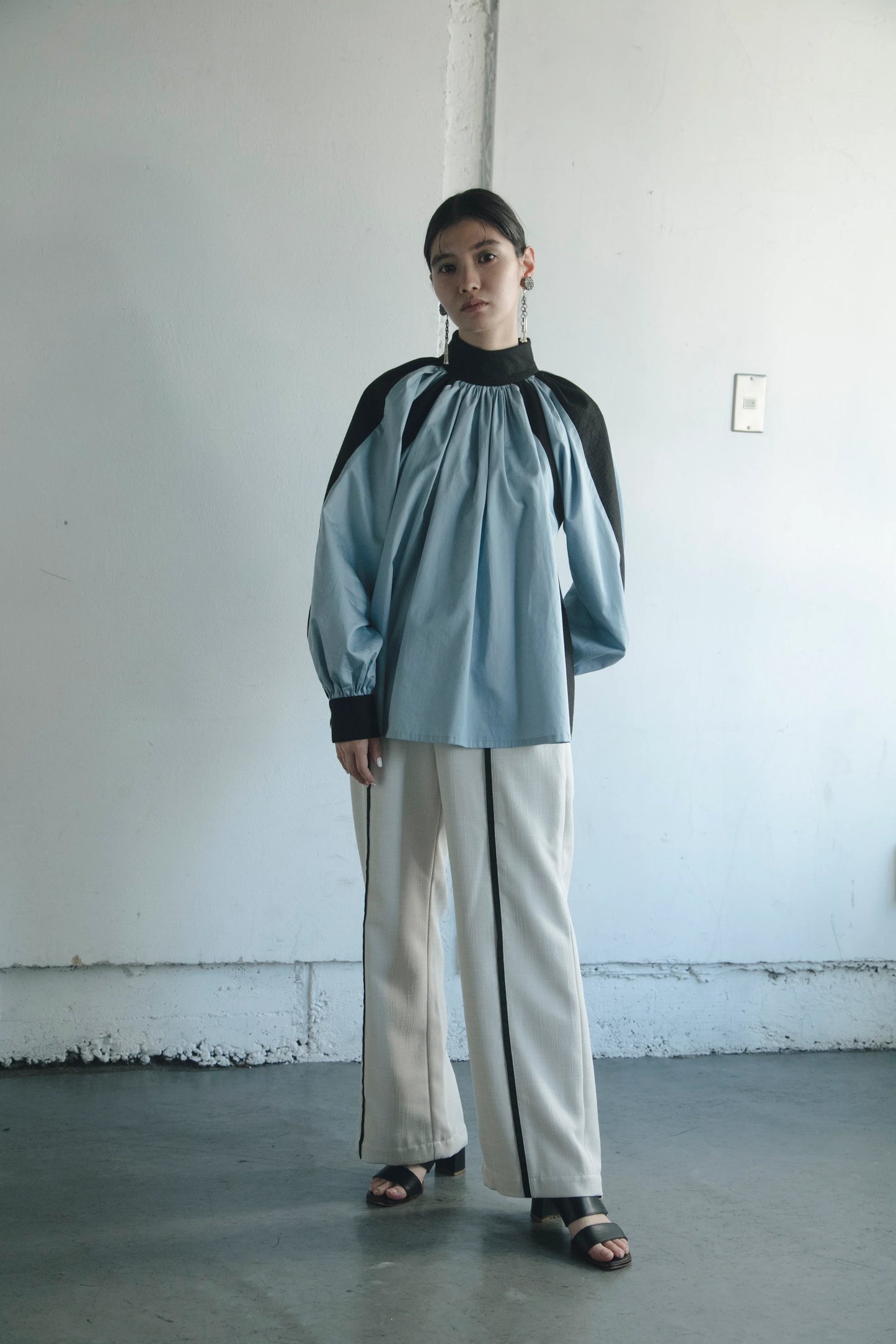 【jesh】Piping pants / Ecru